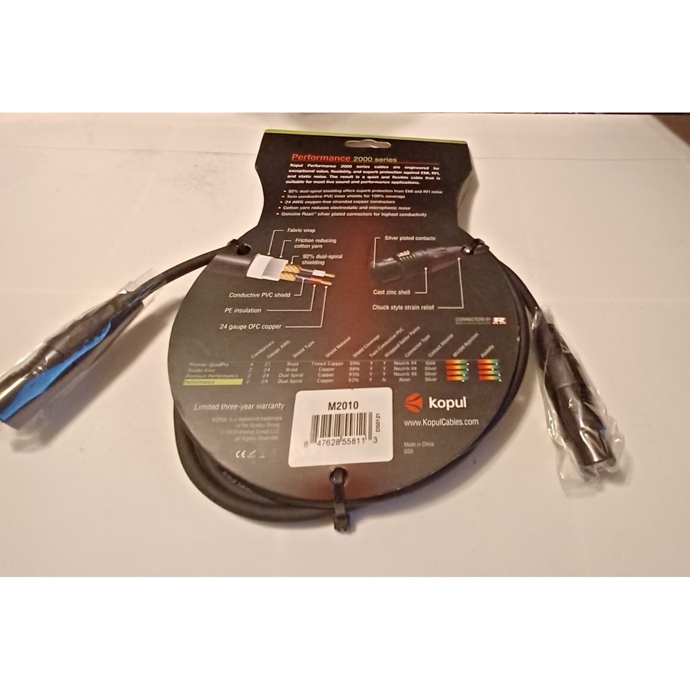 Kopul 10ft Performance XLR Cable 2000 Series - Picture 4 of 4
